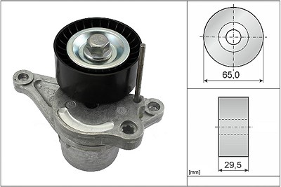 Ina Spannarm, Keilrippenriemen [Hersteller-Nr. 534028110] für Mercedes-Benz, Nissan, Opel, Renault von INA