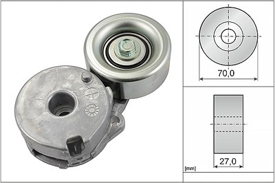 Ina Spannarm, Keilrippenriemen [Hersteller-Nr. 534044210] für Nissan, Renault von INA