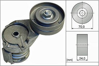 Ina Spannarm, Keilrippenriemen [Hersteller-Nr. 534013830] für Seat, Skoda, VW von INA