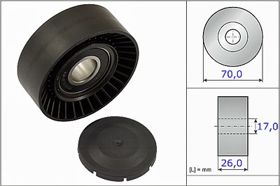 Ina Spannrolle, Keilrippenriemen [Hersteller-Nr. 531089110] für Audi, Ford, Lotus, Toyota, VW von INA