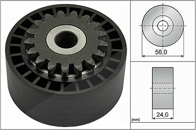 Ina Spannrolle, Keilrippenriemen [Hersteller-Nr. 531074410] für Dacia, Renault von INA