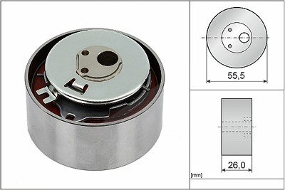 Schaeffler Ina Spannrolle, Zahnriemen [Hersteller-Nr. 531077810] für Alfa Romeo, Chrysler, Fiat, Ford, Lancia, Tata, Zastava von Schaeffler INA