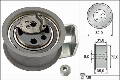 Schaeffler Ina Spannrolle, Zahnriemen [Hersteller-Nr. 531043620] für Audi, Ford, Seat, Skoda, VW von Schaeffler INA