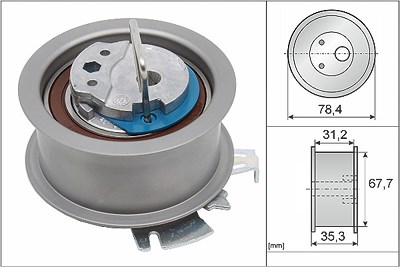 Schaeffler Ina Spannrolle, Zahnriemen [Hersteller-Nr. 531056530] für Audi, Ford, Seat, Skoda, VW von Schaeffler INA