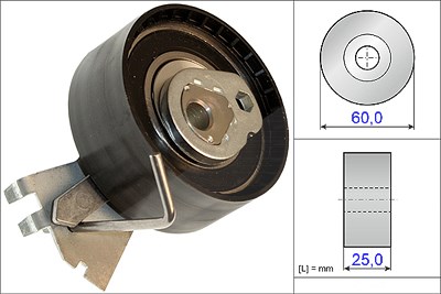 Schaeffler Ina Spannrolle, Zahnriemen [Hersteller-Nr. 531057210] für Citroën, Fiat, Peugeot von Schaeffler INA