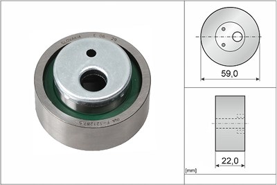 Schaeffler Ina Spannrolle, Zahnriemen [Hersteller-Nr. 531003010] für Citroën, Dacia, Fiat, Lancia, Peugeot von Schaeffler INA