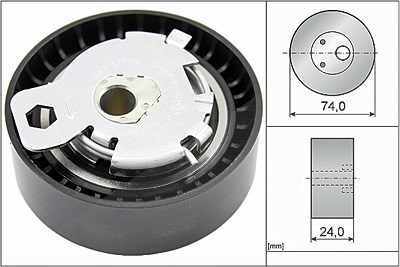 Ina Spannrolle, Zahnriemen [Hersteller-Nr. 531049710] für Ford von INA