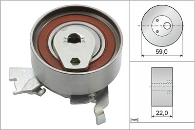 Schaeffler Ina Spannrolle, Zahnriemen [Hersteller-Nr. 531027330] für Chevrolet, Holden, Opel, Vauxhall von Schaeffler INA