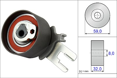 Ina Spannrolle, Zahnriemen [Hersteller-Nr. 531085910] für Volvo von INA