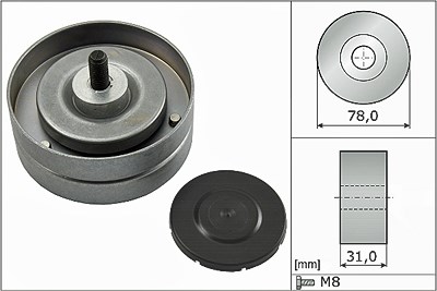 Schaeffler Ina Umlenk-/Führungsrolle, Keilrippenriemen [Hersteller-Nr. 532046310] für Audi, VW von Schaeffler INA