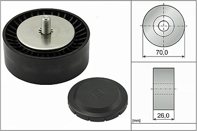 Schaeffler Ina Umlenk-/Führungsrolle, Keilrippenriemen [Hersteller-Nr. 532055310] für Alpina, BMW von Schaeffler INA