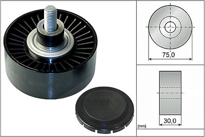 Schaeffler Ina Umlenk-/Führungsrolle, Keilrippenriemen [Hersteller-Nr. 532075110] für BMW von Schaeffler INA