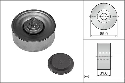 Schaeffler Ina Umlenk-/Führungsrolle, Keilrippenriemen [Hersteller-Nr. 532056910] für BMW von Schaeffler INA