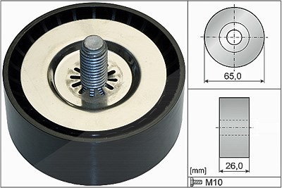 Schaeffler Ina Umlenk-/Führungsrolle, Keilrippenriemen [Hersteller-Nr. 532073610] für Chevrolet, Opel, Vauxhall von Schaeffler INA