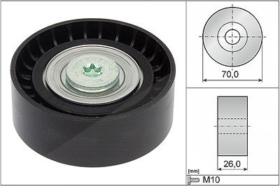Schaeffler Ina Umlenk-/Führungsrolle, Keilrippenriemen [Hersteller-Nr. 532043410] für Citroën, Fiat, Lancia, Peugeot von Schaeffler INA