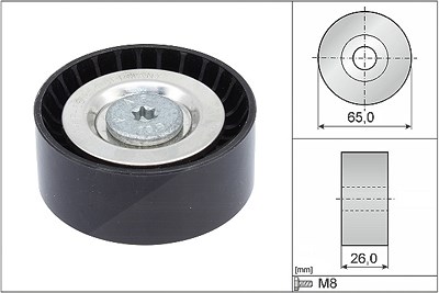 Schaeffler Ina Umlenk-/Führungsrolle, Keilrippenriemen [Hersteller-Nr. 532057110] für Jeep, Mercedes-Benz von Schaeffler INA