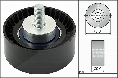 Schaeffler Ina Umlenk-/Führungsrolle, Keilrippenriemen [Hersteller-Nr. 532029810] für Fiat, Iveco von Schaeffler INA