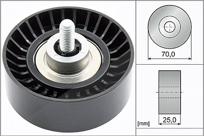 Schaeffler Ina Umlenk-/Führungsrolle, Keilrippenriemen [Hersteller-Nr. 532065510] für Ford, Volvo von Schaeffler INA