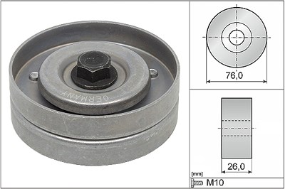 Schaeffler Ina Umlenk-/Führungsrolle, Keilrippenriemen [Hersteller-Nr. 532040230] für Chevrolet, Honda, Opel, Vauxhall von Schaeffler INA