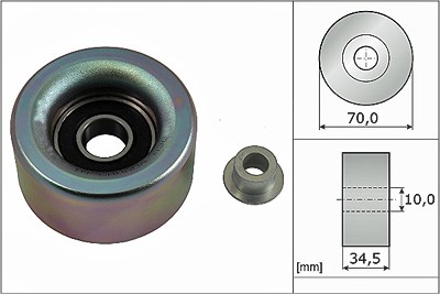 Schaeffler Ina Umlenk-/Führungsrolle, Keilrippenriemen [Hersteller-Nr. 532059010] für Bedford, Lexus, Lotus, Toyota von Schaeffler INA