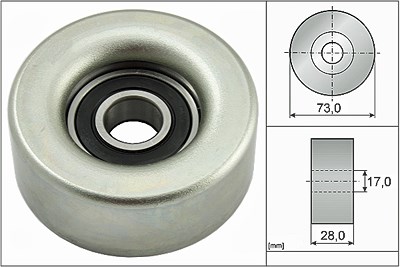 Schaeffler Ina Umlenk-/Führungsrolle, Keilrippenriemen [Hersteller-Nr. 532078310] für Mazda von Schaeffler INA
