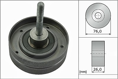 Ina Umlenk-/Führungsrolle, Keilrippenriemen [Hersteller-Nr. 532035130] für Volvo von INA