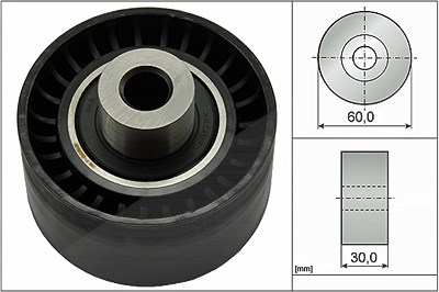 Schaeffler Ina Umlenk-/Führungsrolle, Zahnriemen [Hersteller-Nr. 532047310] für Citroën, Ds, Fiat, Ford, Ford Usa, Jaguar, Lancia, Land Rover, Mitsubi von Schaeffler INA