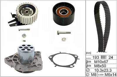 Schaeffler Ina Wasserpumpe + Zahnriemensatz [Hersteller-Nr. 530056130] für Alfa Romeo, Chrysler, Fiat, Jeep, Lancia, Opel, Suzuki, Vauxhall von Schaeffler INA