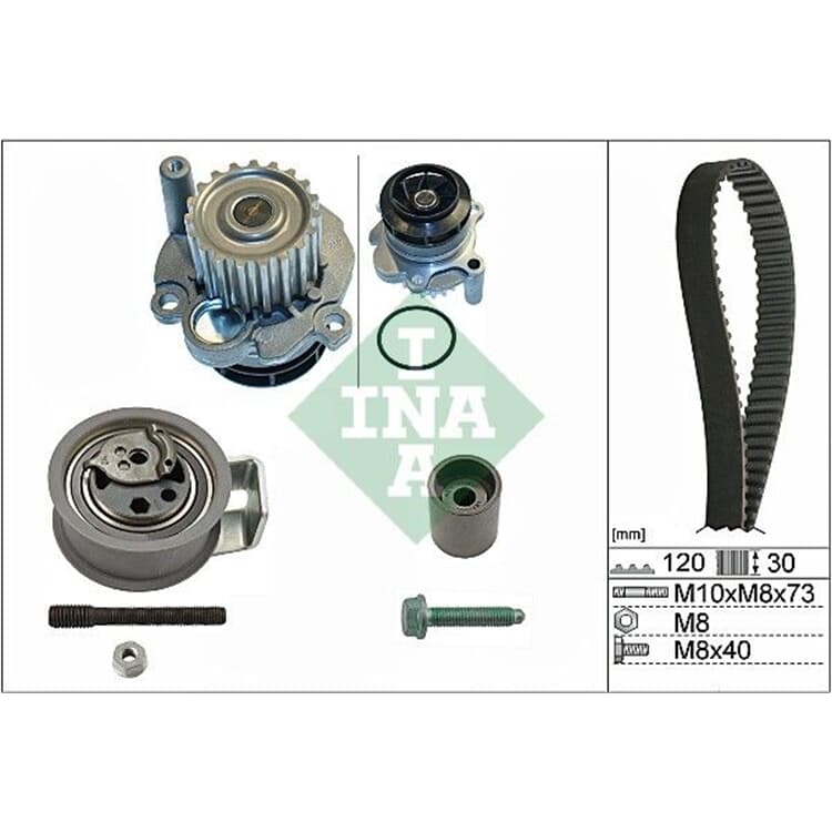 Ina Wasserpumpe + Zahnriemensatz Audi Ford Seat Skoda VW Ina Wasserpumpe + Zahnriemensatz Audi Ford Seat Skoda VW von INA