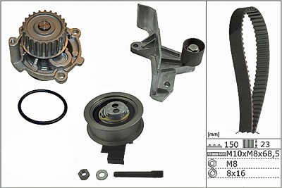 Ina Wasserpumpe + Zahnriemensatz [Hersteller-Nr. 530054631] für Audi, VW von INA