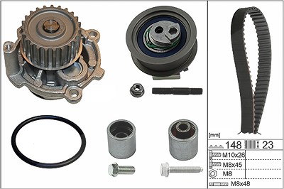 Ina Wasserpumpe + Zahnriemensatz [Hersteller-Nr. 530044531] für Audi, Seat, Skoda, VW von INA