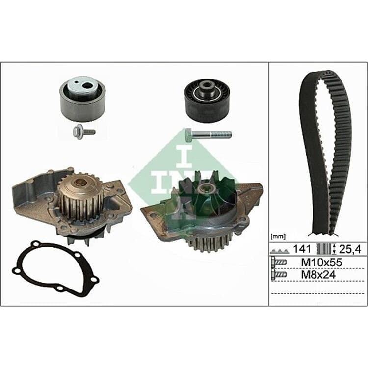 Ina Wasserpumpe + Zahnriemensatz Citroen Fiat Lancia Peugeot Suzuki Ina Wasserpumpe + Zahnriemensatz Citroen Fiat Lancia Peugeot Suzuki von INA
