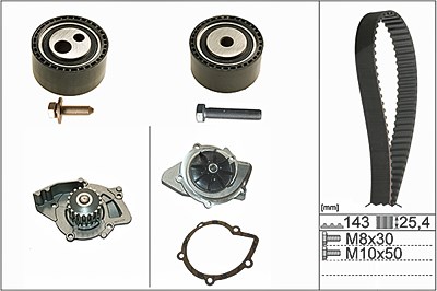 Schaeffler Ina Wasserpumpe + Zahnriemensatz [Hersteller-Nr. 530044730] für Citroën, Peugeot von Schaeffler INA