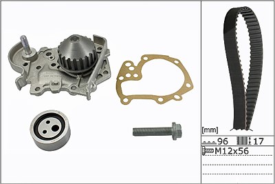 Schaeffler Ina Wasserpumpe + Zahnriemensatz [Hersteller-Nr. 530019131] für Dacia, Renault von Schaeffler INA