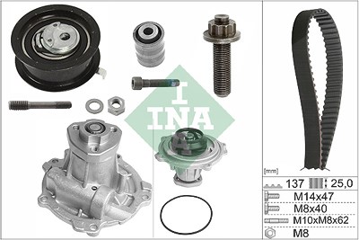 Schaeffler Ina Wasserpumpe + Zahnriemensatz [Hersteller-Nr. 530037731] für Audi, VW von Schaeffler INA