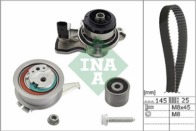 Ina Wasserpumpe + Zahnriemensatz [Hersteller-Nr. 530066530] für Audi, Seat, Skoda, VW von INA