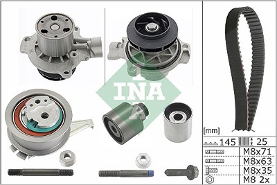 Ina Wasserpumpe + Zahnriemensatz [Hersteller-Nr. 530069931] für VW von INA