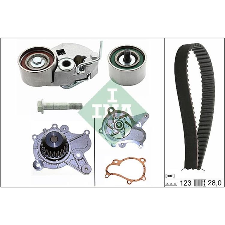 Ina Wasserpumpe + Zahnriemensatz Hyundai Kia Ina Wasserpumpe + Zahnriemensatz Hyundai Kia von INA