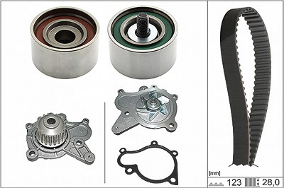 Schaeffler Ina Wasserpumpe + Zahnriemensatz [Hersteller-Nr. 530050231] für Hyundai, Kia von Schaeffler INA