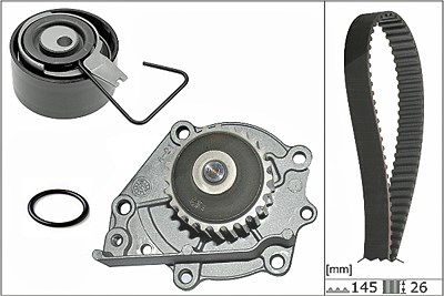 Schaeffler Ina Wasserpumpe + Zahnriemensatz [Hersteller-Nr. 530037630] für Land Rover, Mg, Rover von Schaeffler INA