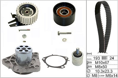 Schaeffler Ina Wasserpumpe + Zahnriemensatz [Hersteller-Nr. 530061930] für Opel, Saab, Vauxhall von Schaeffler INA