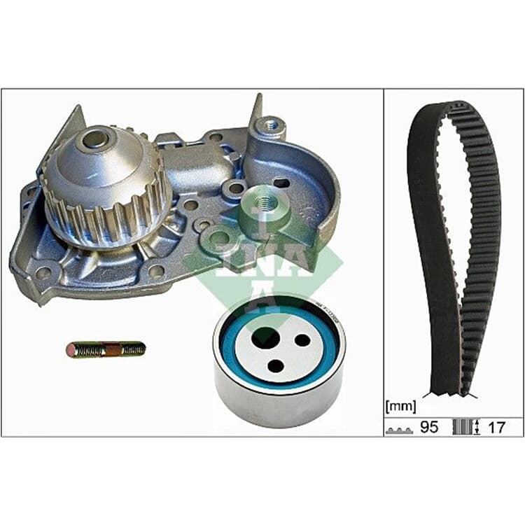 Ina Wasserpumpe + Zahnriemensatz Renault 19 Clio Rapid Ina Wasserpumpe + Zahnriemensatz Renault 19 Clio Rapid von INA