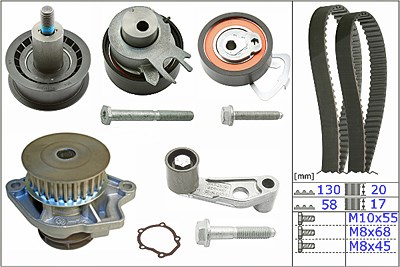 Schaeffler Ina Wasserpumpe + Zahnriemensatz [Hersteller-Nr. 530036030] für Seat, VW von Schaeffler INA