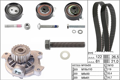 Schaeffler Ina Wasserpumpe + Zahnriemensatz [Hersteller-Nr. 530048330] für VW von Schaeffler INA