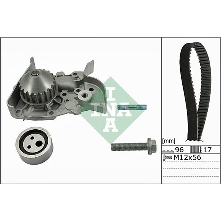 Ina Zahnriemensatz + Wasserpumpe Renault Kangoo Megane Ina Zahnriemensatz + Wasserpumpe Renault Kangoo Megane von INA