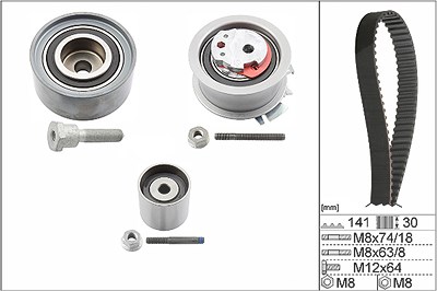 Schaeffler Ina Zahnriemensatz [Hersteller-Nr. 530046310] für Audi, Seat, Skoda, VW von Schaeffler INA