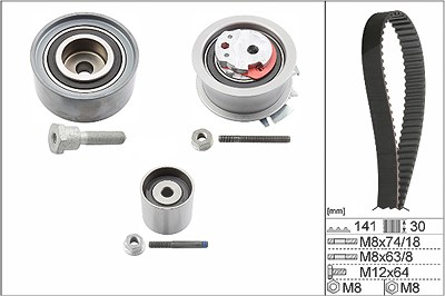 Ina Zahnriemensatz [Hersteller-Nr. 530046310] für Audi, Seat, Skoda, VW von INA