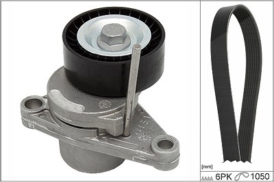 Schaeffler Ina Keilrippenriemensatz [Hersteller-Nr. 529023410] für Citroën, Peugeot von Schaeffler INA