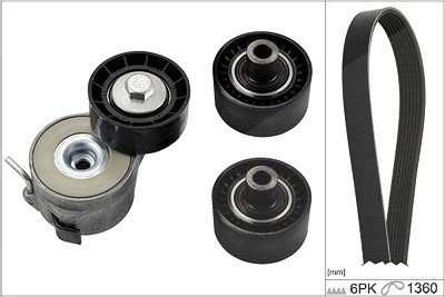 Schaeffler Ina Keilrippenriemensatz [Hersteller-Nr. 529040410] für Citroën, Fiat, Peugeot von Schaeffler INA