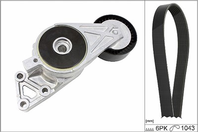 Schaeffler Ina Keilrippenriemensatz [Hersteller-Nr. 529042910] für Audi, Seat, Skoda, VW von Schaeffler INA
